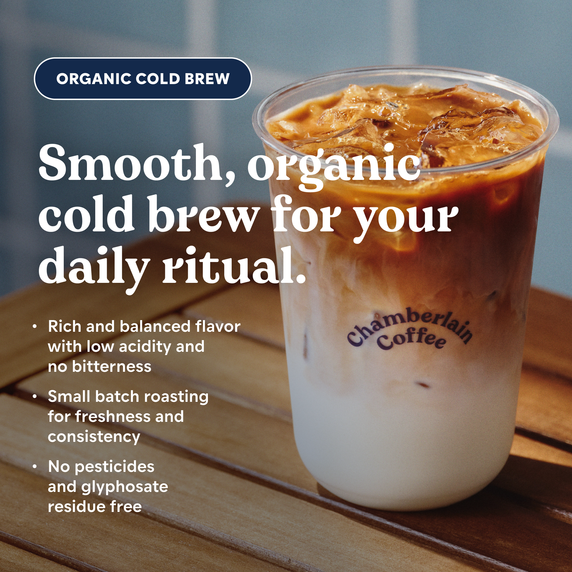 Organic Vanilla Cold Brew Coffee Singles